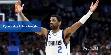 kyrie irving projected points tonight.